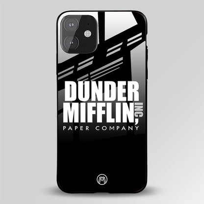 Dunder Miflin Paper Company The Office Glass Case Phone Cover