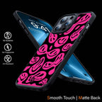 Acid Smiles Black Pink Phone Cover | MagSafe Case