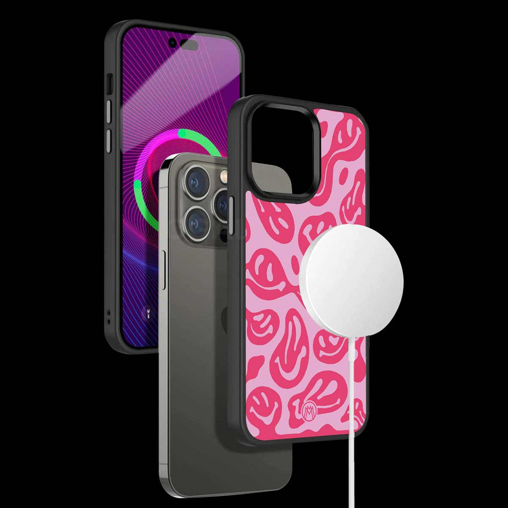 Acid Smiles Bubblegum Pink Edition Phone Cover | MagSafe Case