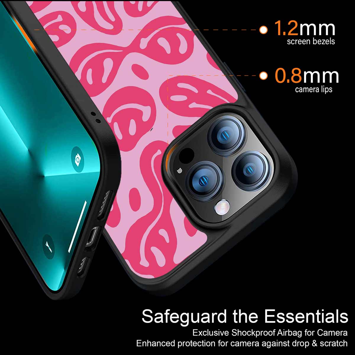 Acid Smiles Bubblegum Pink Edition Phone Cover | MagSafe Case