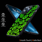 Acid Smiles Neon Green Phone Cover | MagSafe Case