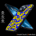 Acid Smiles Yellow Blue Phone Cover | MagSafe Case