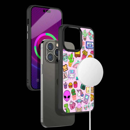 Alien Stickers Studio Phone Cover | MagSafe Case