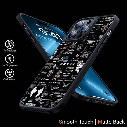 All Is Better In Black Phone Cover | MagSafe Case