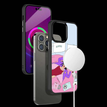 Anti Social Chick Girl Phone Cover | MagSafe Case
