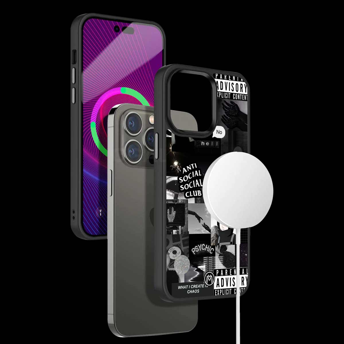 Anti Social Social Club Dark Edition Phone Cover | MagSafe Case