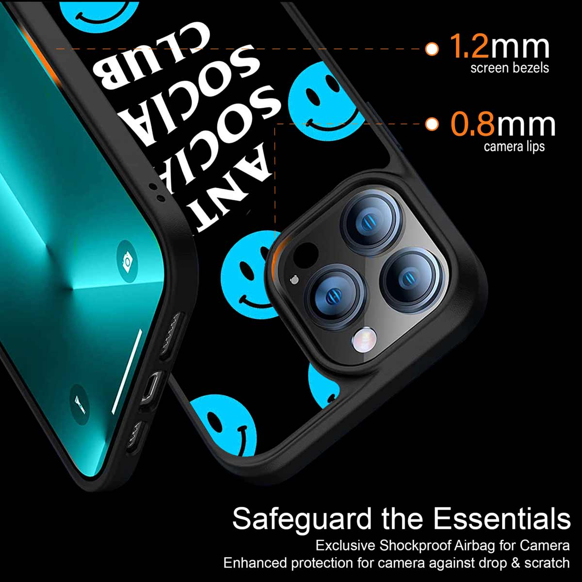 Anti Social Social Club X Smileys Phone Cover | MagSafe Case