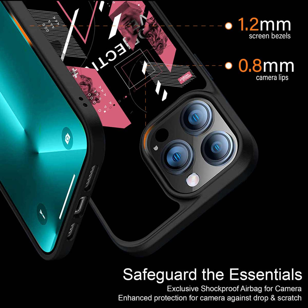 Apollo Project Aesthetic Pink And Black Phone Cover | MagSafe Case