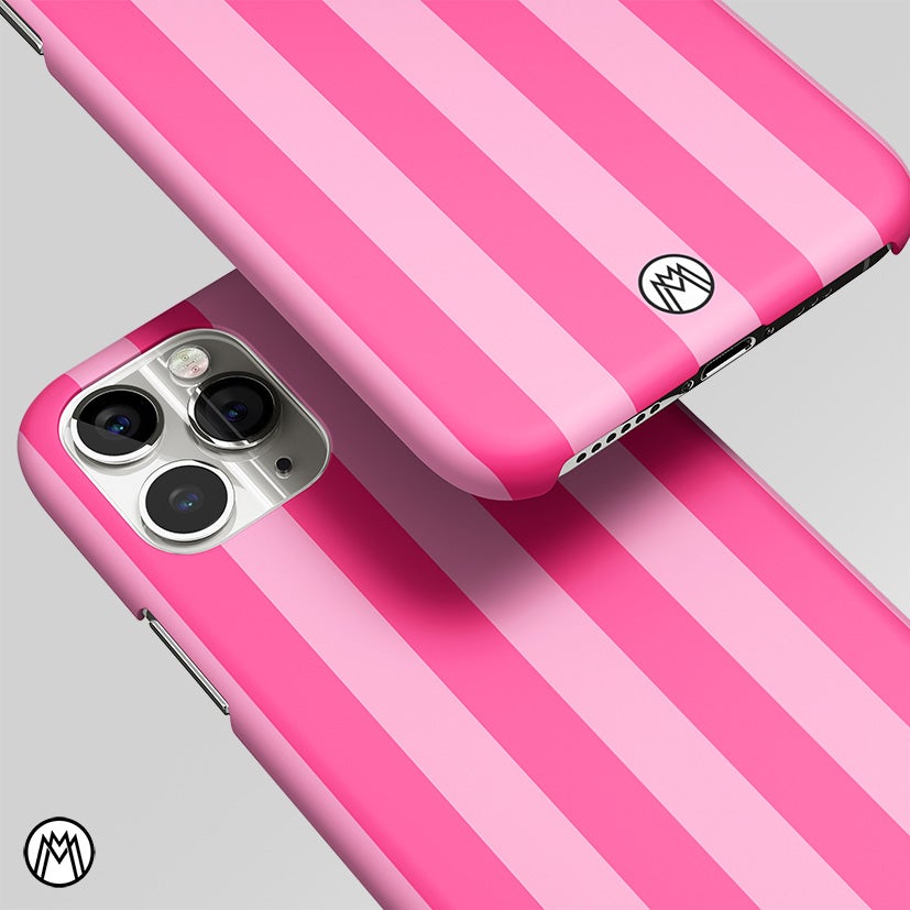 Blush Pink Stripes Matte Case Phone Cover