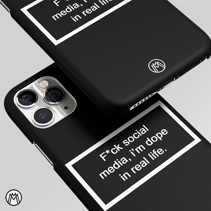 I'm Dope In Real Life Black Matte Case Phone Cover