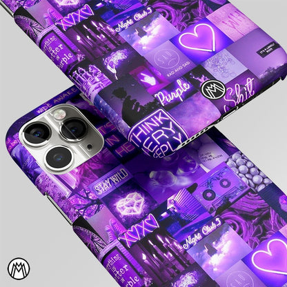 Purple Collage Aesthetic Matte Case Phone Cover
