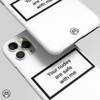 N*des Are Safe With Me Matte Case Phone Cover
