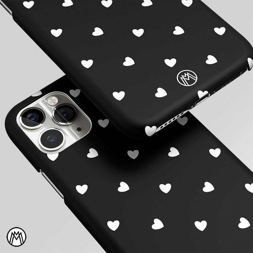 Hearty Hearts Black Edition Matte Case Phone Cover