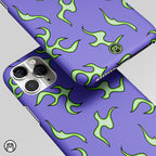 Lil Flames On Purple Matte Case Phone Cover