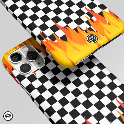 Lil Flames On Black&White Matte Case Phone Cover
