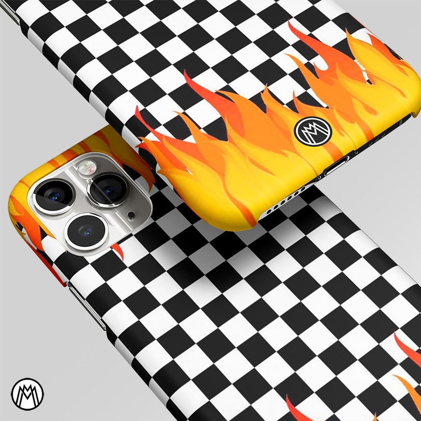 Lil Flames On Black&White Matte Case Phone Cover