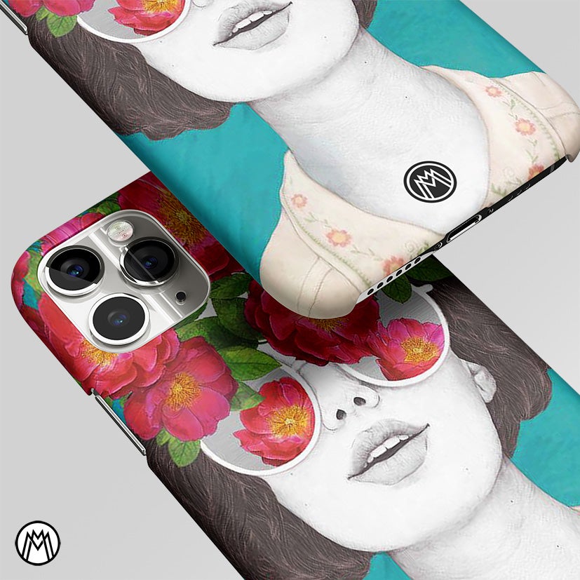 Flowery Eyes Matte Case Phone Cover