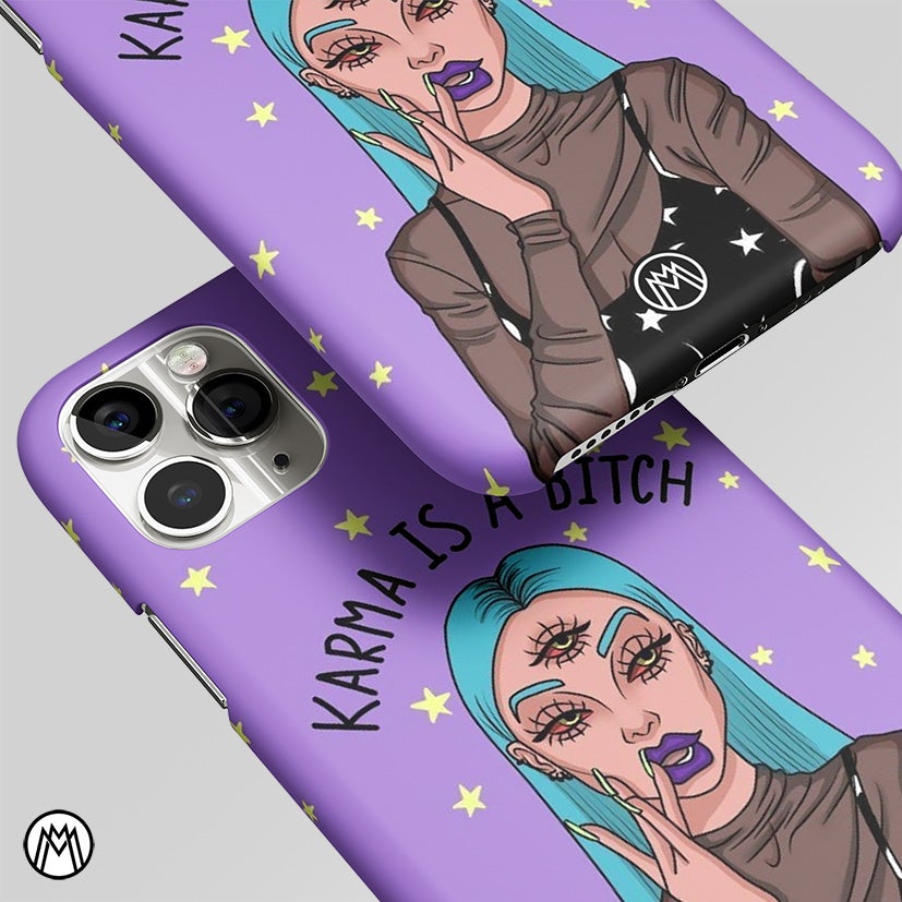 Karma Is A B*tch Aesthetic Matte Case Phone Cover
