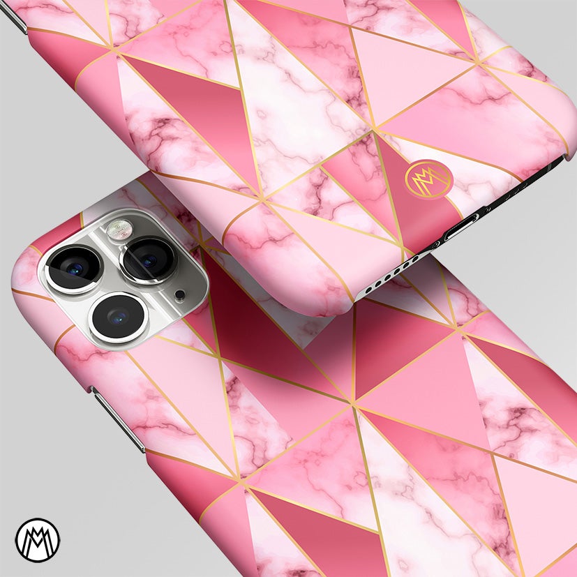 Magical Pink Marble Matte Case Phone Cover