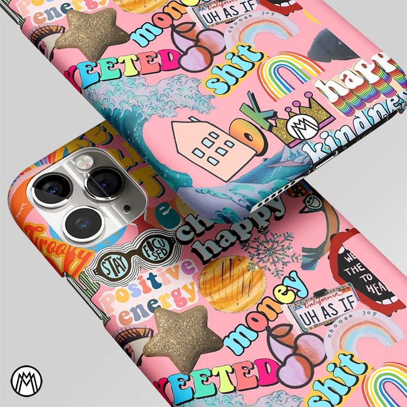 Happy Summer Collage Aesthetic Matte Case Phone Cover