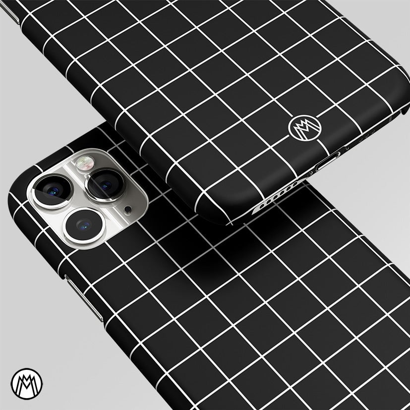 Classic Grid Dark Edition Matte Case Phone Cover
