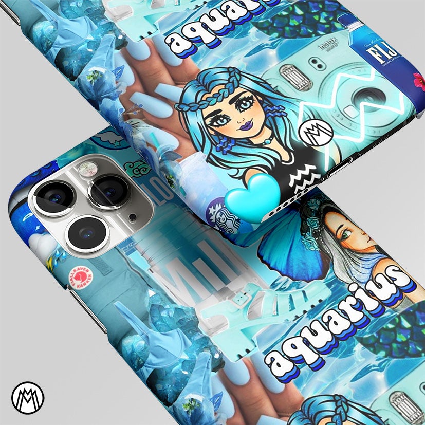 Aquarius Aesthetic Collage Matte Case Phone Cover