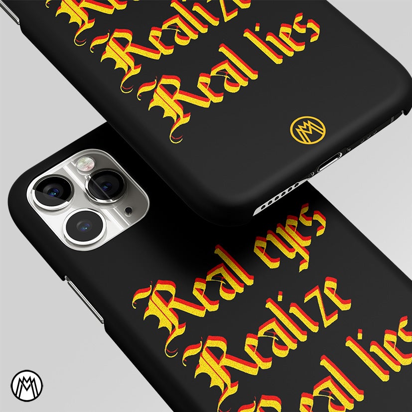 Real Eyes Realize Real Lies Quote Matte Case Phone Cover