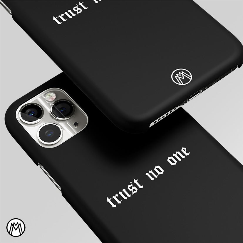 Trust No One Aesthetic Quote Matte Case Phone Cover
