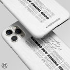 Good Things Are Here Quote Matte Case Phone Cover