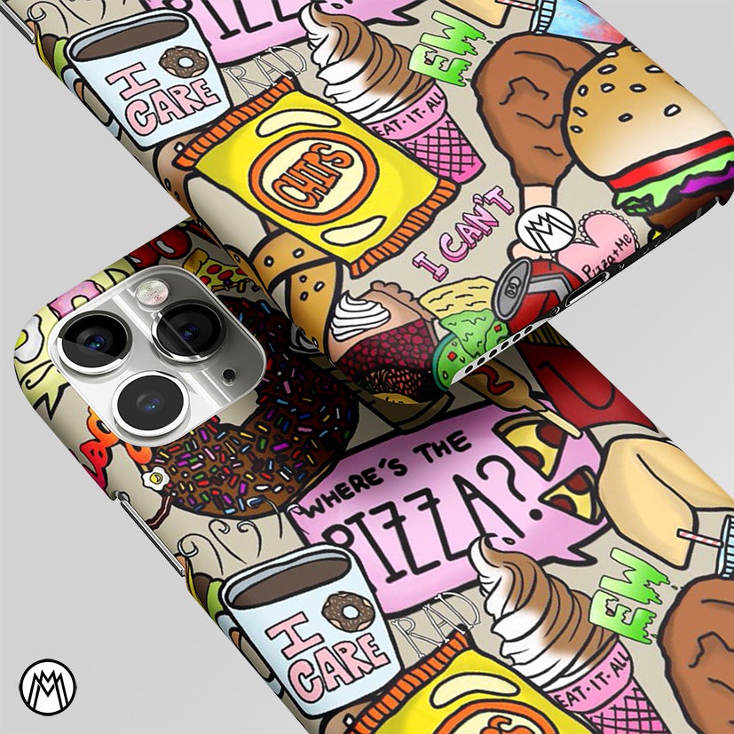 Tasty Food Collage Matte Case Phone Cover