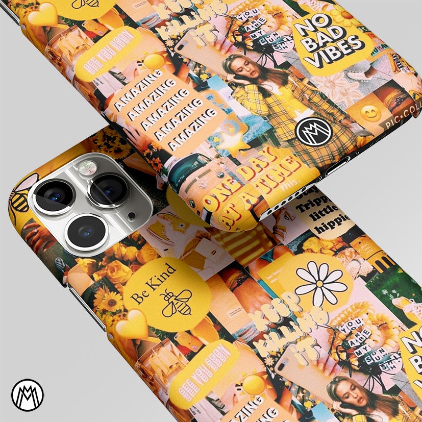 Mellow Yellow Aesthetic Collage Matte Case Phone Cover