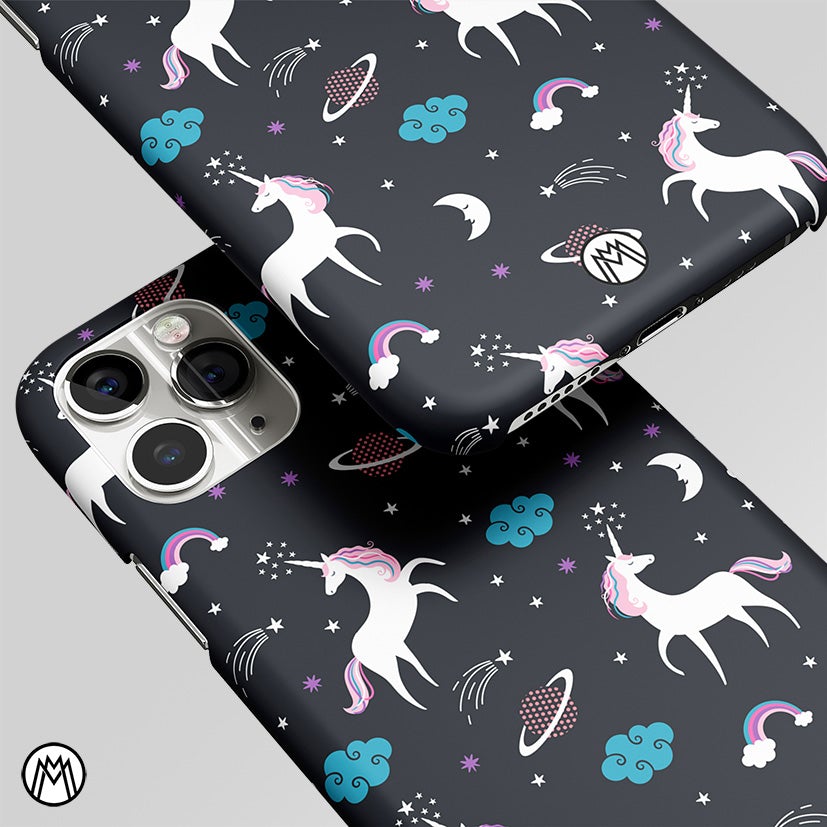 Spatial Unicorn Galaxy Matte Case Phone Cover