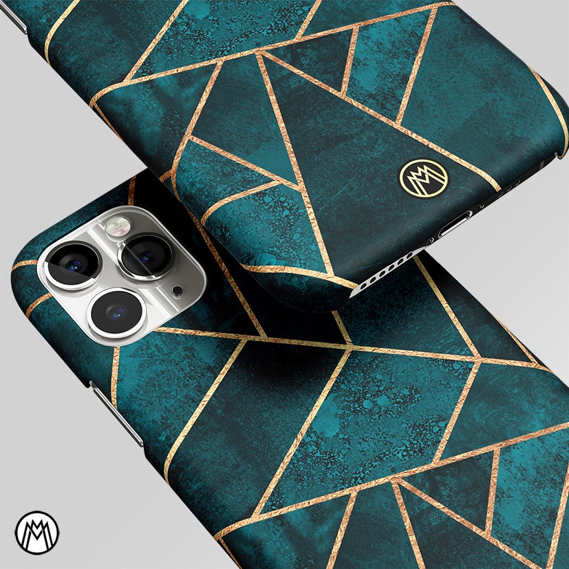 Geometric Green Matte Case Phone Cover