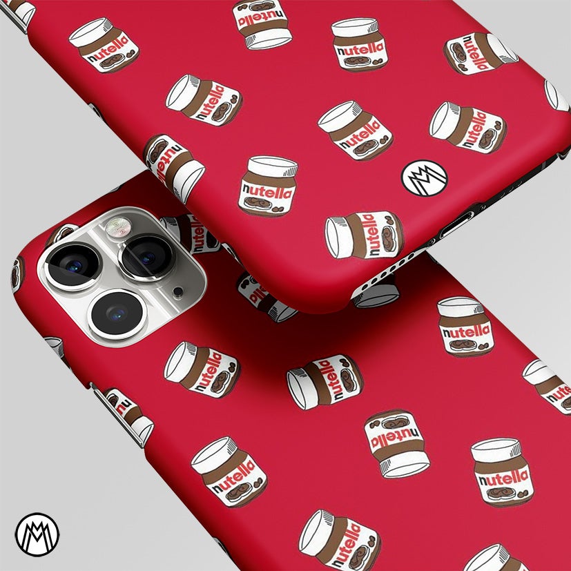 Red Nutella Matte Case Phone Cover