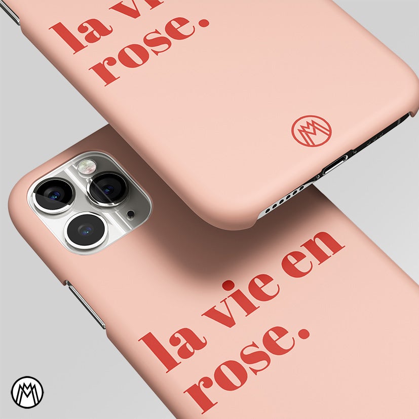 La Vie En Rose Quote Matte Case Phone Cover