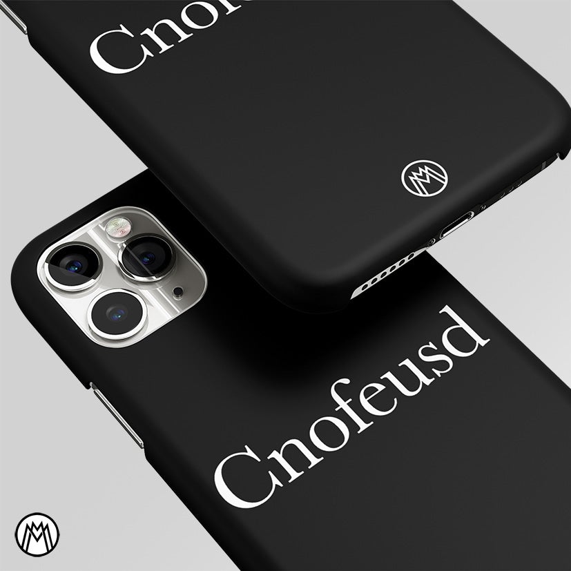 Cnofeusd Confused Black Matte Case Phone Cover