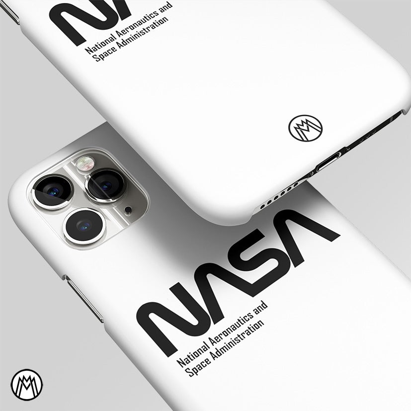 Nasa White Matte Case Phone Cover