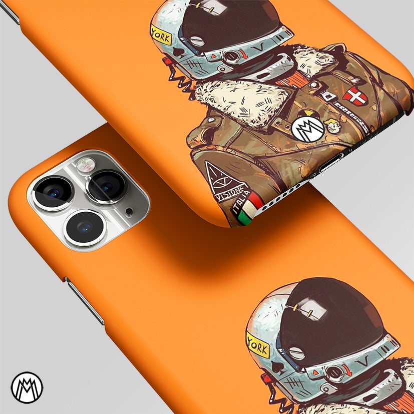 Helmet Man Matte Case Phone Cover