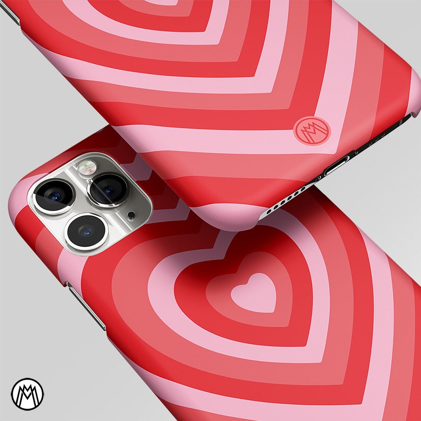 Y2K Red Heart Aesthetic Matte Case Phone Cover