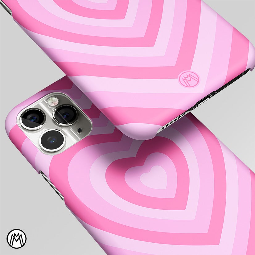 Y2K Pink Heart Aesthetic Matte Case Phone Cover