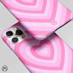 Y2K Pink Heart Aesthetic Matte Case Phone Cover