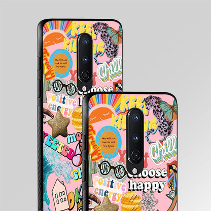 Happy Summer Collage Aesthetic Glass Case Phone Cover