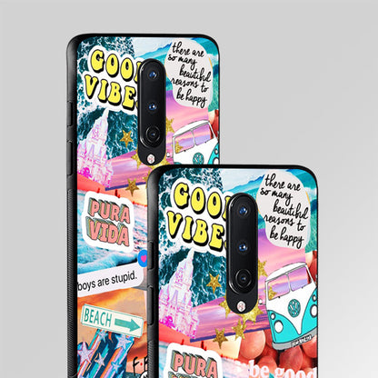 Beach Vibes Collage Glass Case Phone Cover