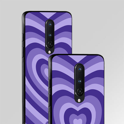 Purple Heart Aesthetic Glass Case Phone Cover