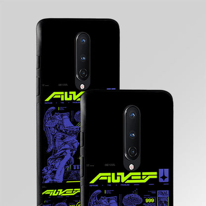 Blue Black Aesthetic Glass Case Phone Cover