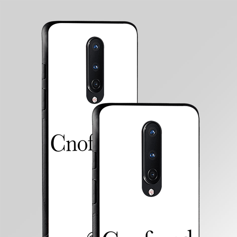 Cnofeusd Confused White Glass Case Phone Cover
