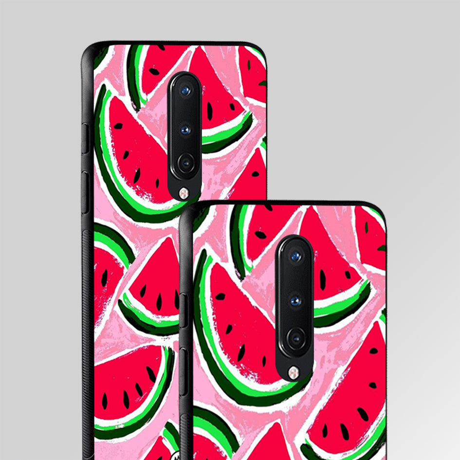 Watermelon Pattern Glass Case Phone Cover