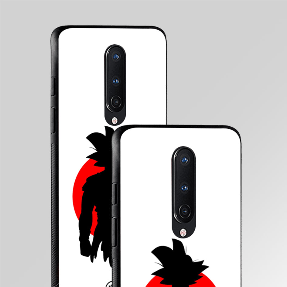 Goku Minimalistic Glass Case Phone Cover