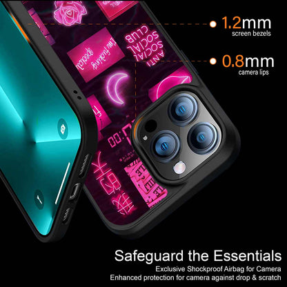 Black Pink Aesthetic Collage Phone Cover | MagSafe Case