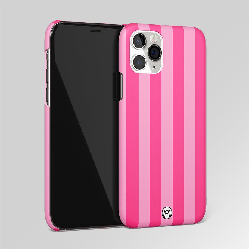 Blush Pink Stripes Matte Case Phone Cover